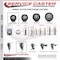 Service Caster 3 Inch Black Polyurethane 12 Inch Threaded Stem Caster Set 2 Brakes SCC SCC-TS20S314-PPUB-BLK-121315-2-PLB-2 - alternate 3